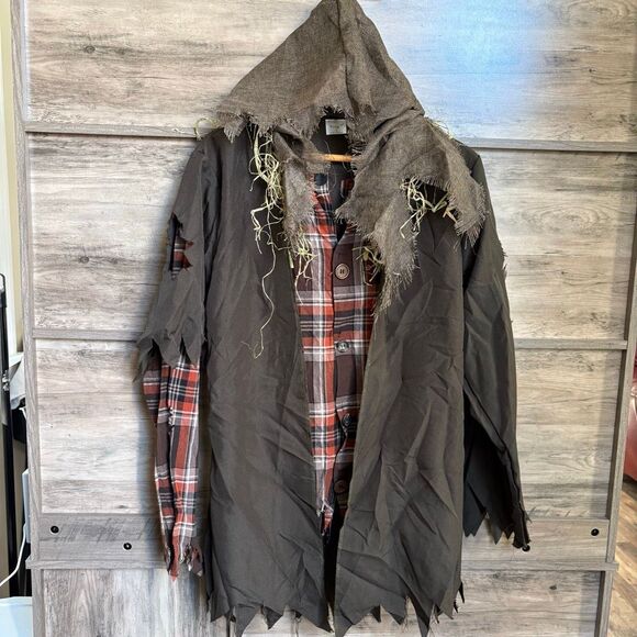 Spirit Halloween Scarecrow Shirt Men’s M Great Preworn Condition - Picture 3 of 8